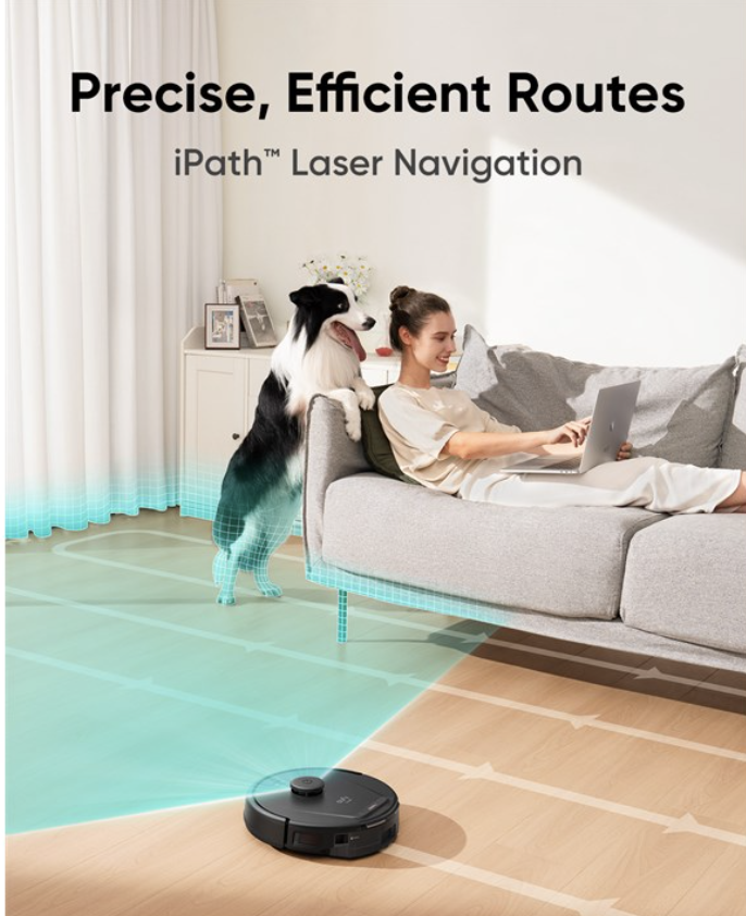 Eufy Omni L60 Hybrid SES 2-in-1 Robot Vacuum & Mop with iPath Laser Navigation - T2278V11