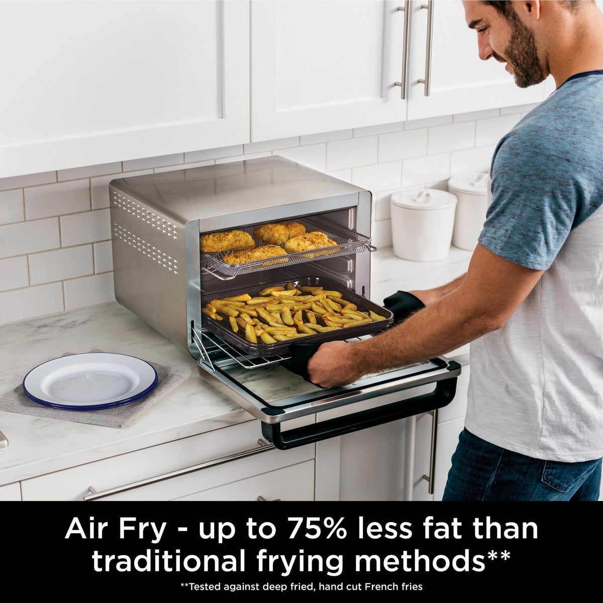 Ninja Foodi 10-in-1 Multifunction Oven & Air Fryer - Silver/Black - DT200UK