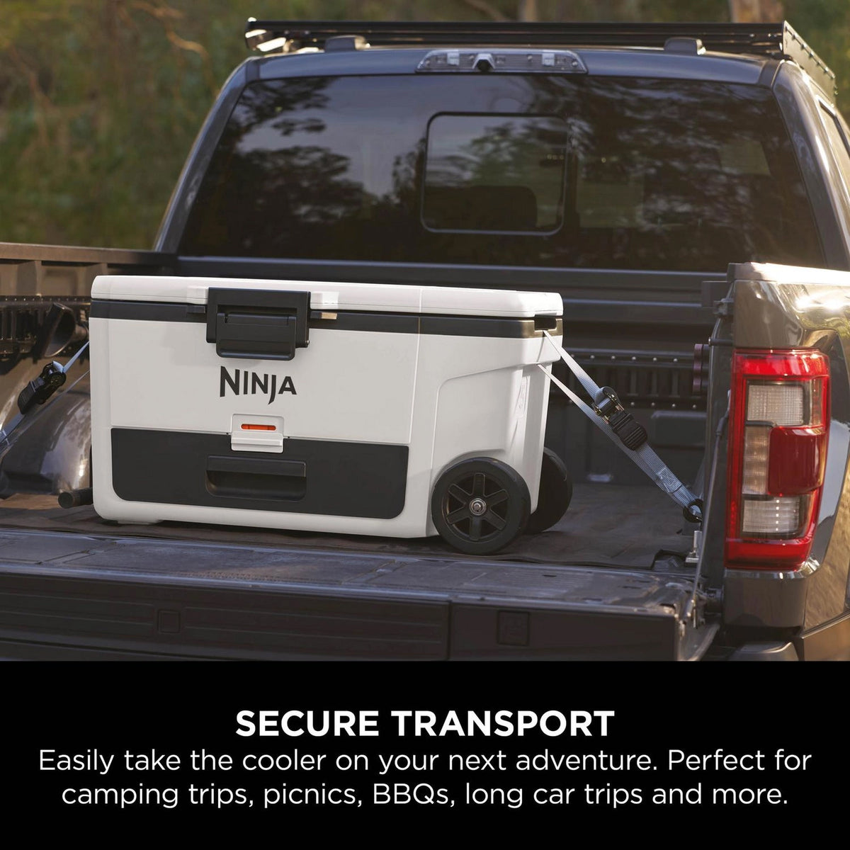 Ninja FrostVault 61L Wheeled Cooler with Dry Zone - Cloud White - FB265EUUKWH