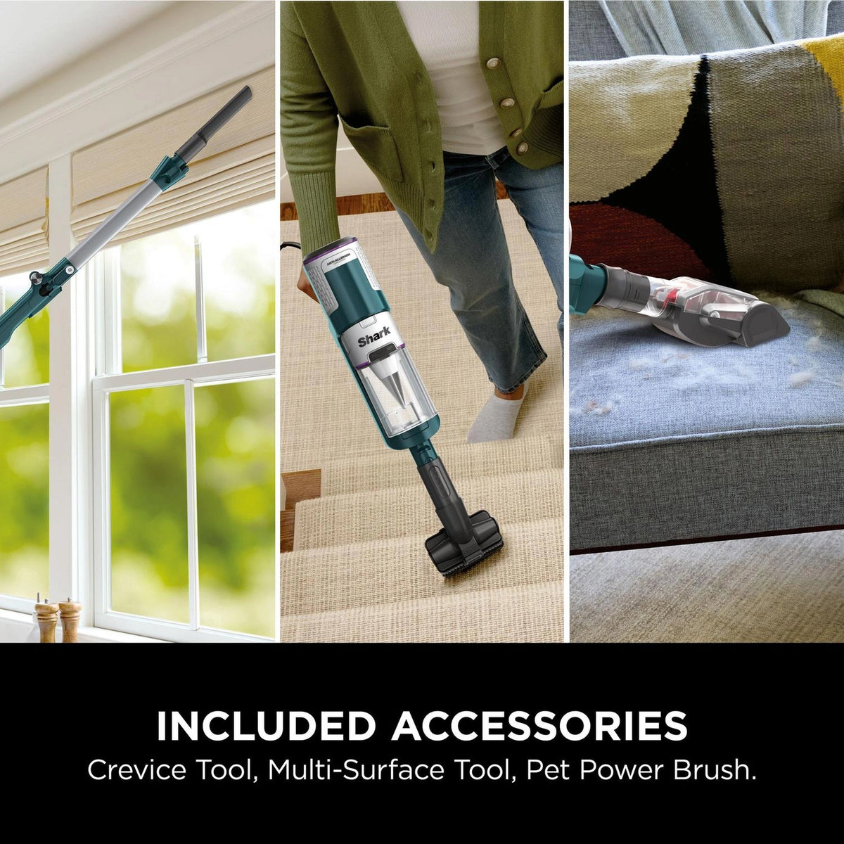 Shark PowerDetect Corded Stick Vacuum Cleaner - Dark Teal - HZ4000UKT