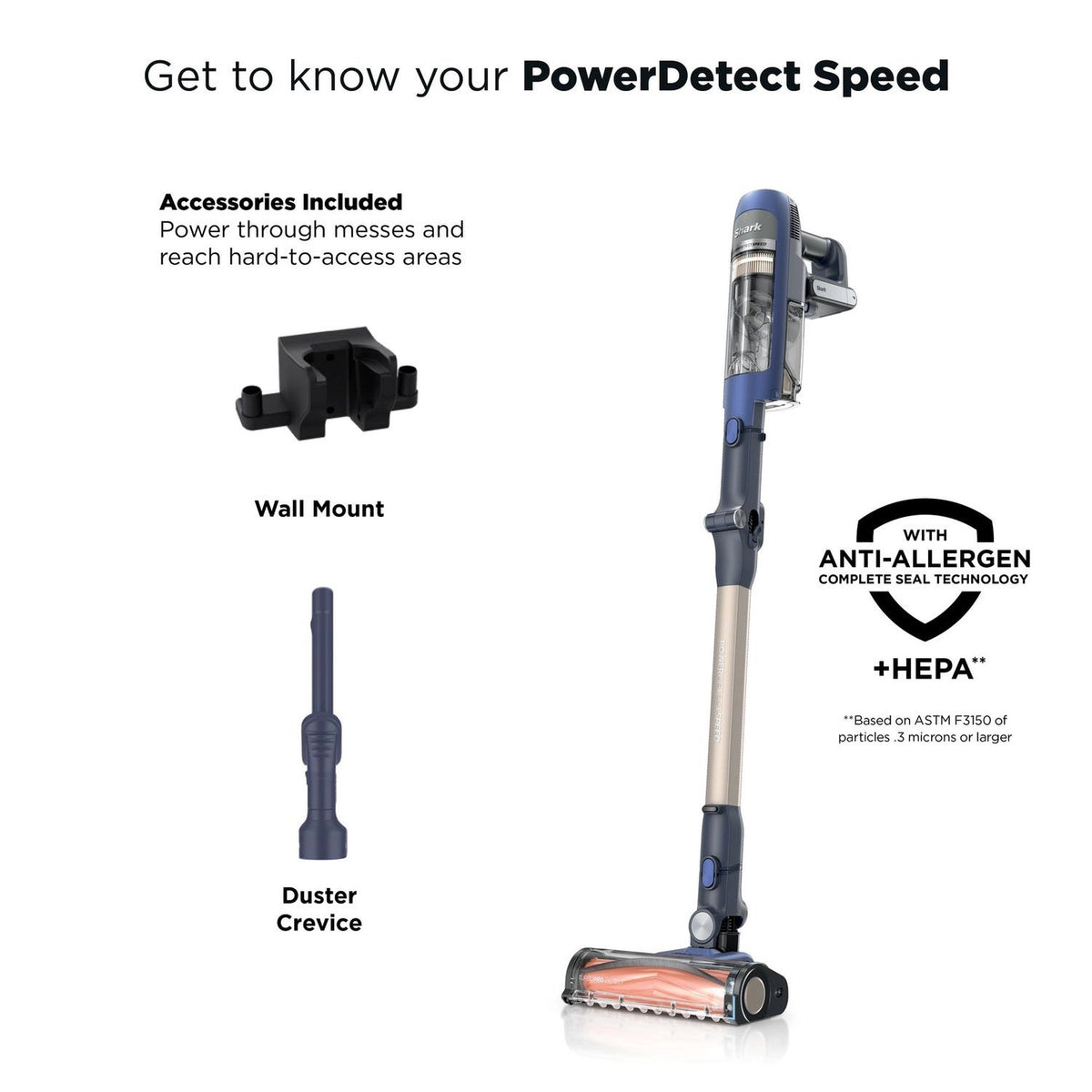 Shark Phoenix Power Detect Light Cordless Vacuum Cleaner - Ultramarine - IA1241UK