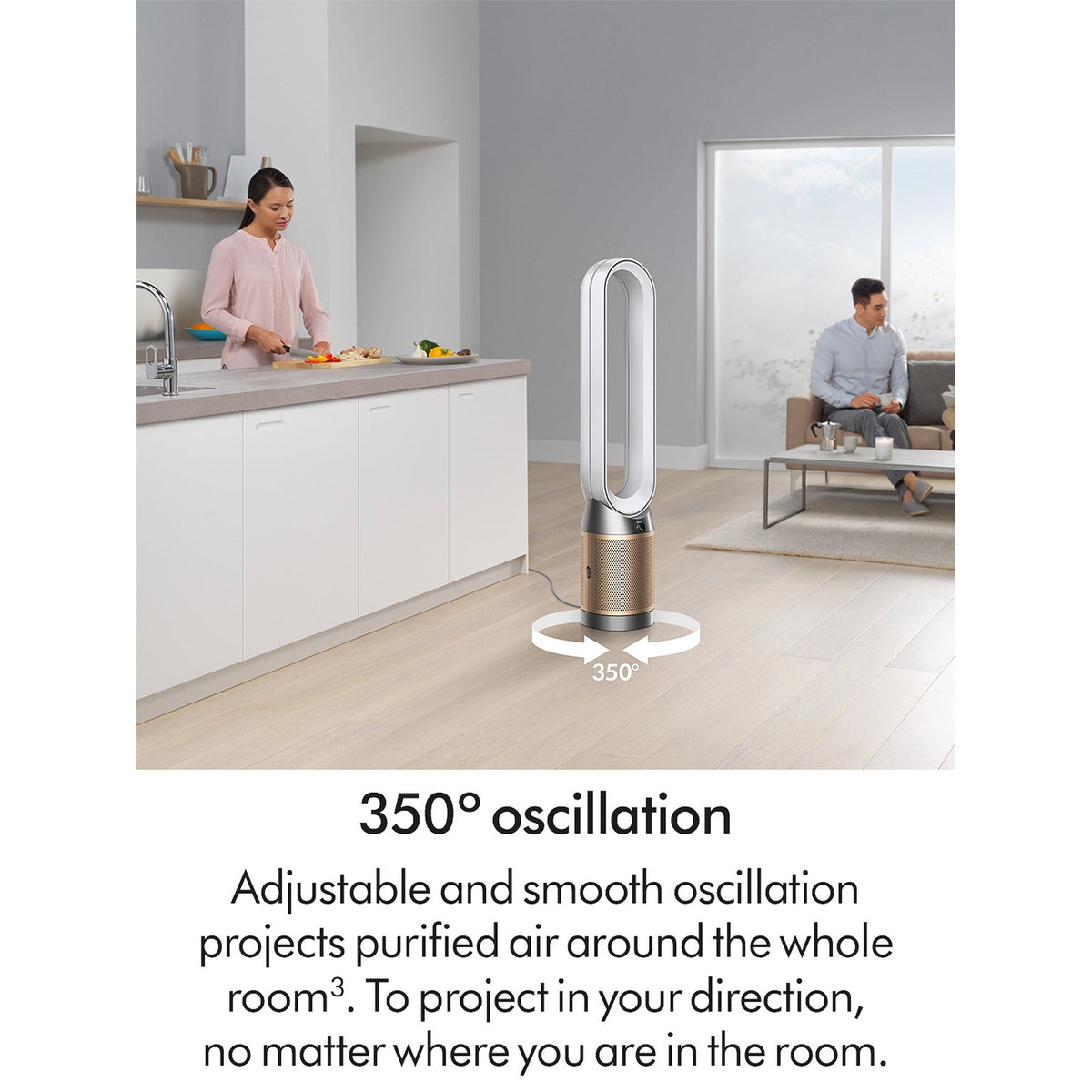 Dyson TP12 Purifier Fan – White/Gold – PC2