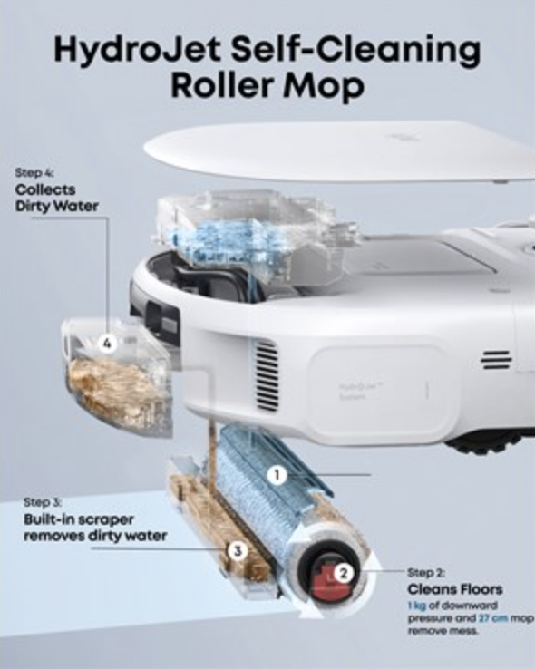 Eufy Omni C28 Robot Vacuum & Mop with All-in-One Station & Extra Dust Bags - T211AV20