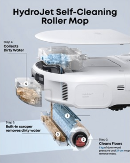 Eufy Omni C28 Robot Vacuum & Mop with All-in-One Station & Extra Dust Bags - T211AV20