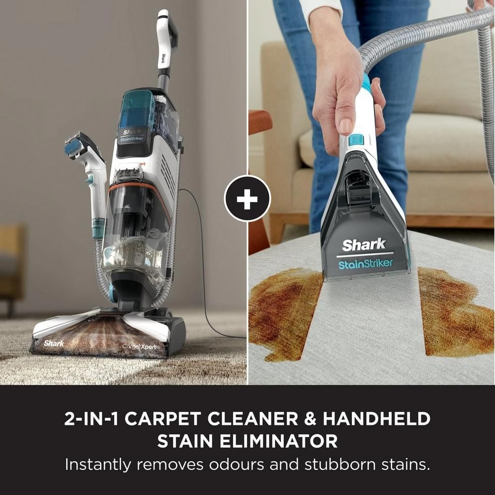 Shark CarpetXpert Deep Carpet Cleaner with Built-in StainStriker - White EX200UK