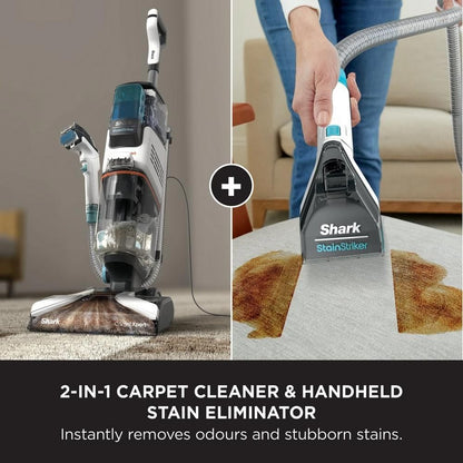 Shark CarpetXpert Deep Carpet Cleaner with Built-in StainStriker - White EX200UK