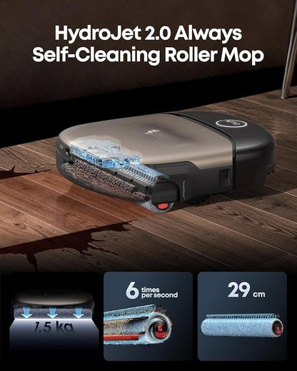 eufy Omni S2 Robot Vacuum & Mop | 30,000Pa, HydroJet 2.0 Self‑Cleaning, AI Navigation, All‑in‑One Station