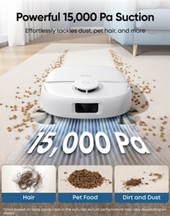 Eufy Omni C28 Robot Vacuum & Mop with All-in-One Station & Extra Dust Bags - T211AV20