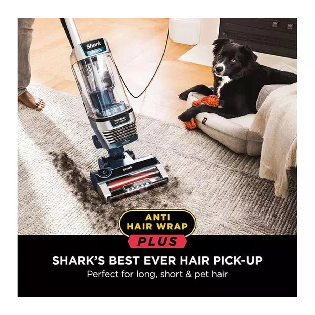 Shark Stratos XL Anti Hair Wrap Plus Anti-Odour Upright Vacuum - Navy Blue - AZ3000UKT