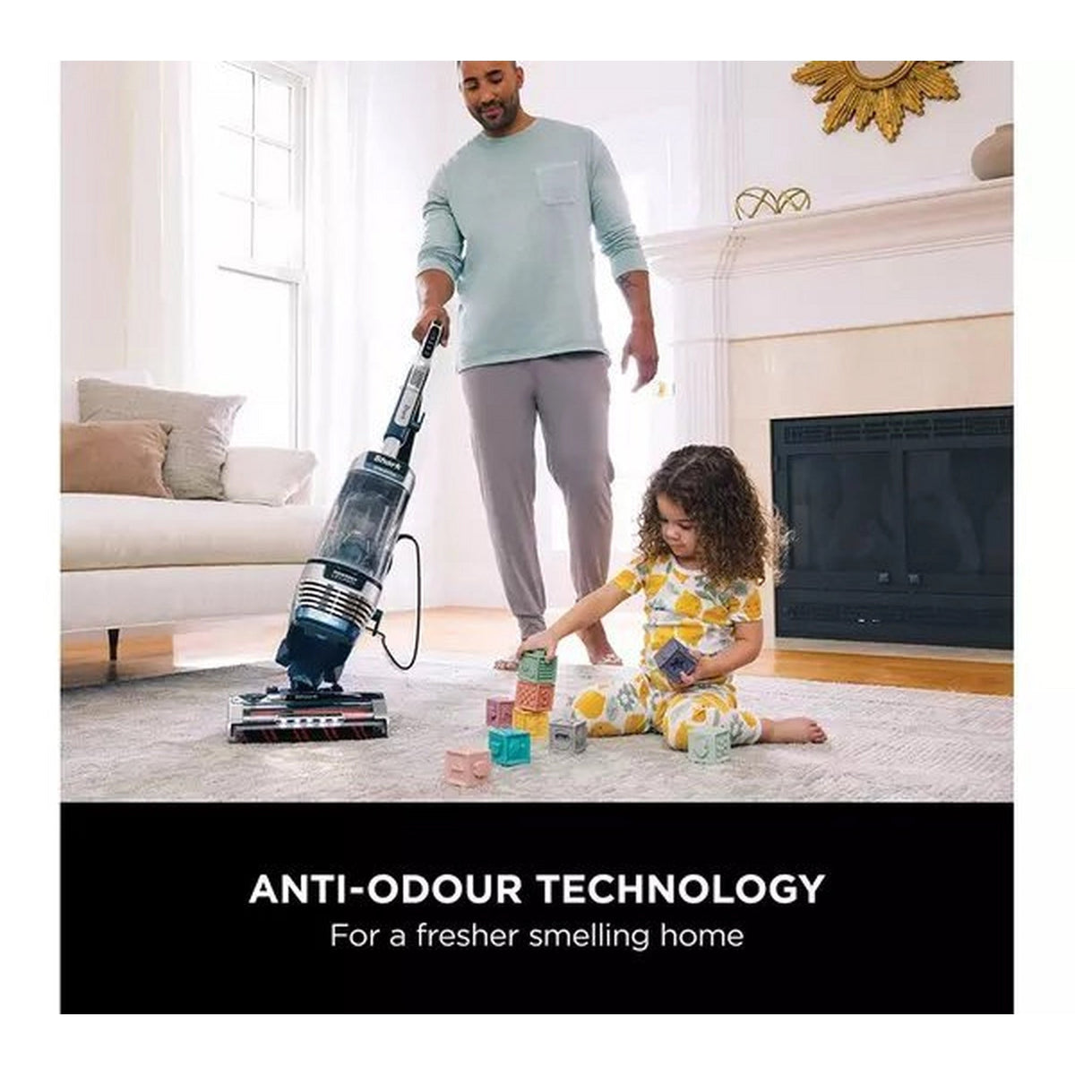Shark Stratos XL Anti Hair Wrap Plus Anti-Odour Upright Vacuum - Navy Blue - AZ3000UKT