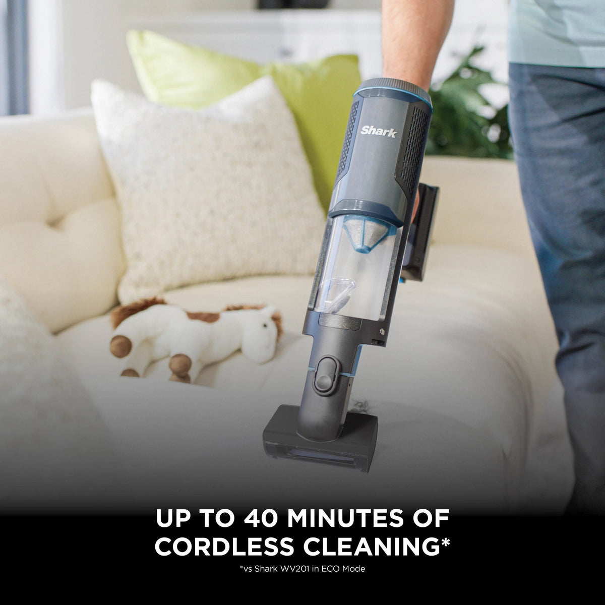 Shark PowerBoost Pet Cordless Handheld Vacuum Cleaner – 40 Minutes Runtime - Charcoal & Blue - BH102UK