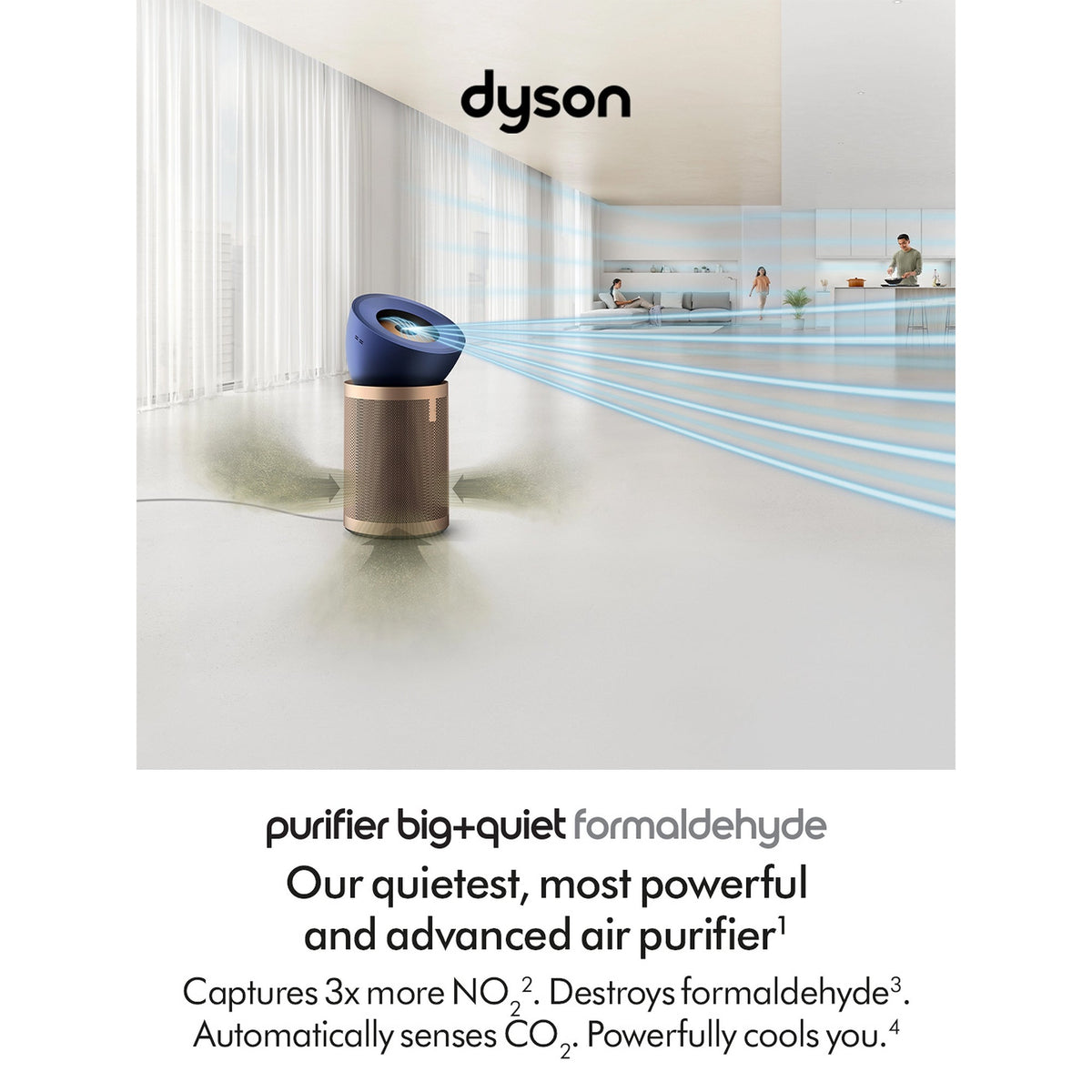 Dyson BP04 Purifier Big+Quiet Formaldehyde Fan - Prussian Blue / Gold -  (545814-01)
