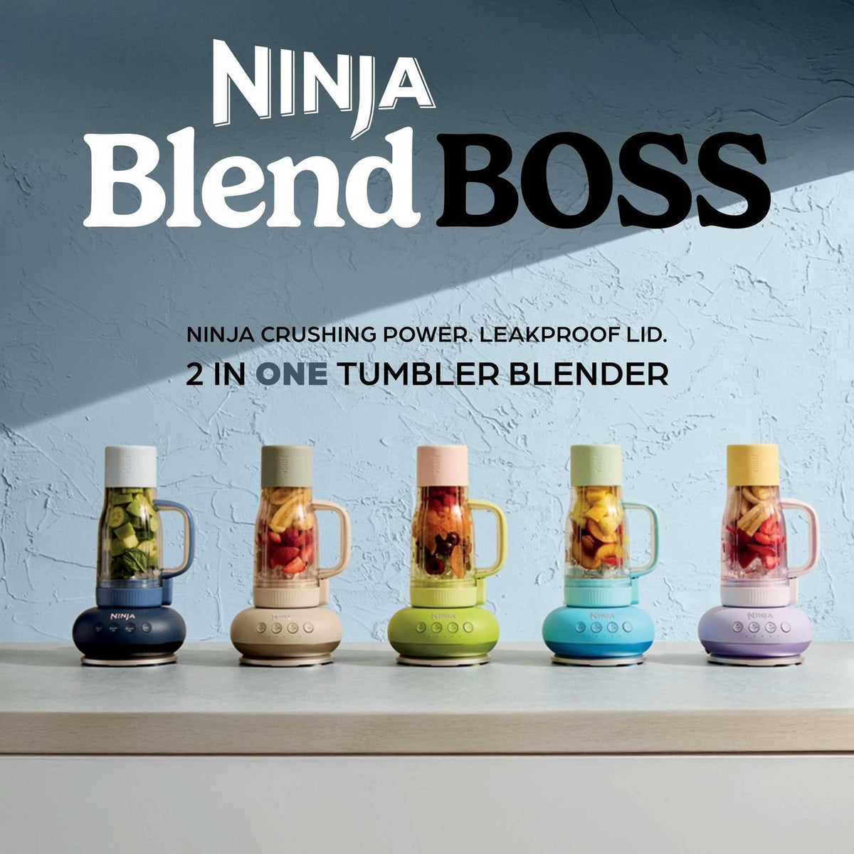 Ninja BlendBOSS Personal Blender with Travel Tumbler – Cyberspace | DB351UKCY