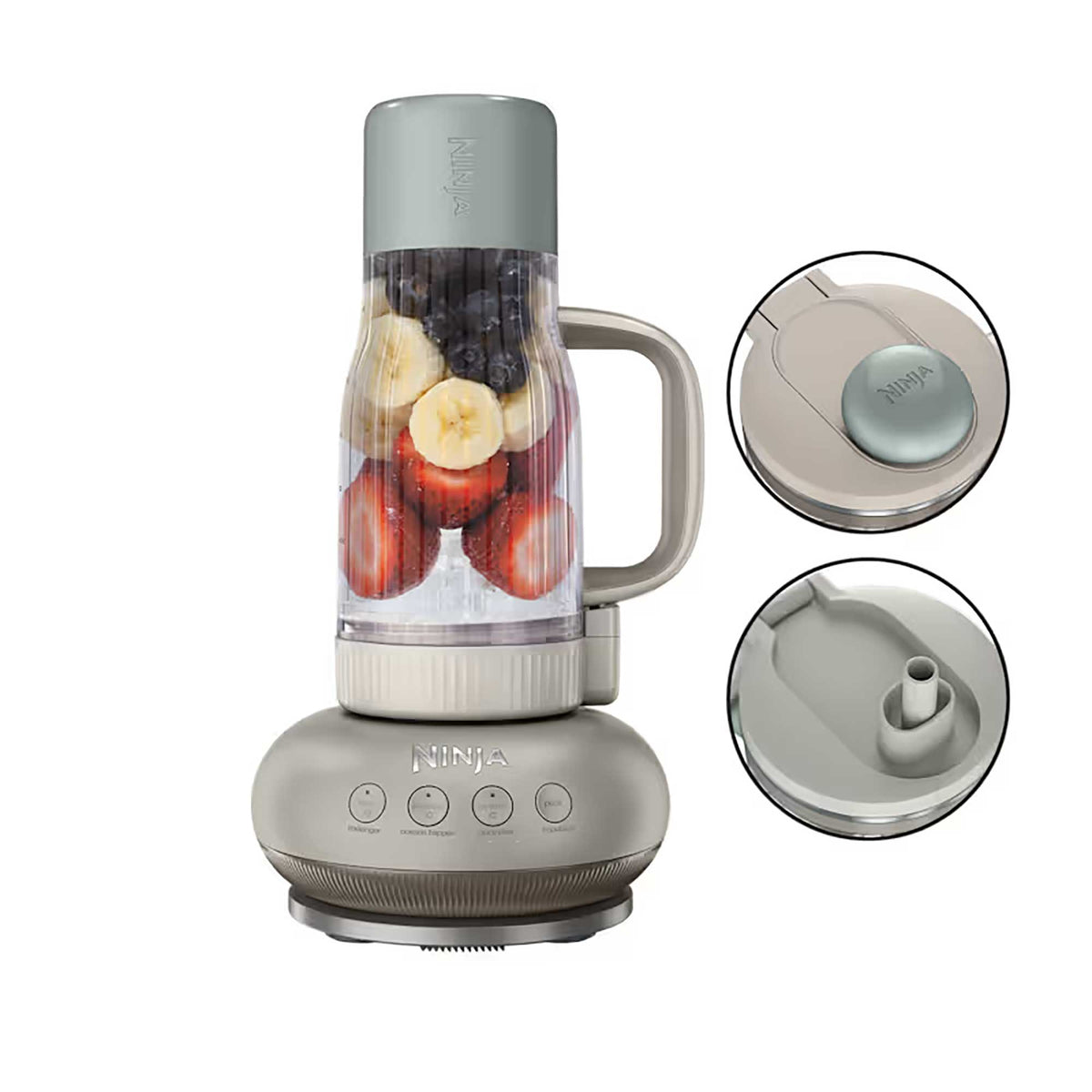Ninja BlendBOSS Personal Blender with Travel Tumbler – Stone | DB351UKST