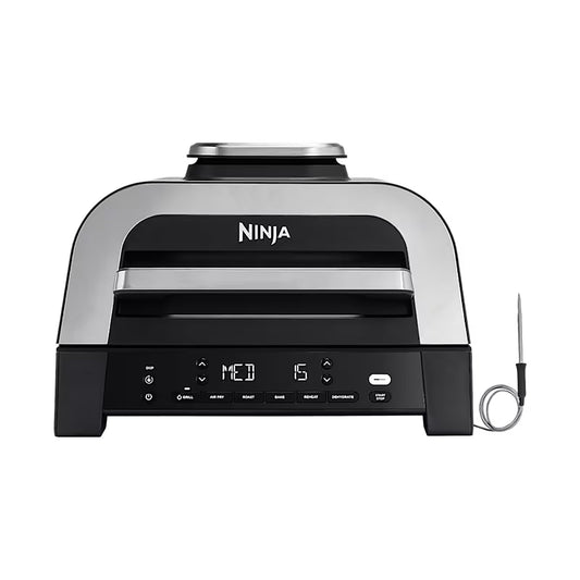 Ninja 6-in-1 MAX Grill & Air Fryer - Black/ Stainless Steel - DG551UK