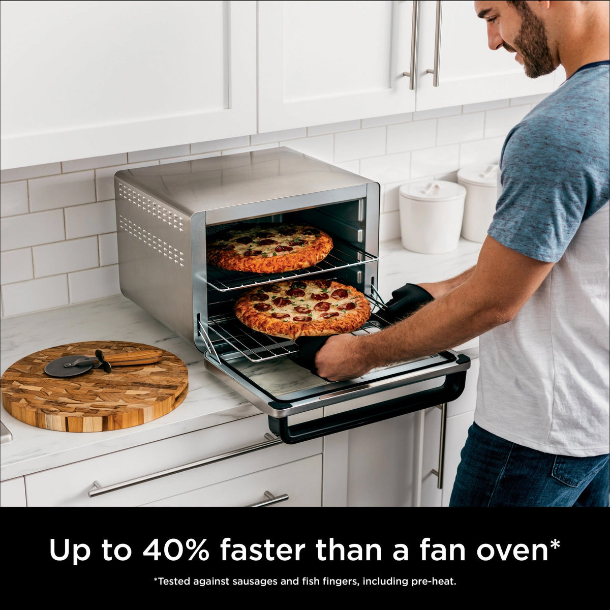 Ninja Foodi 10-in-1 Multifunction Oven & Air Fryer - Silver/Black - DT200UK