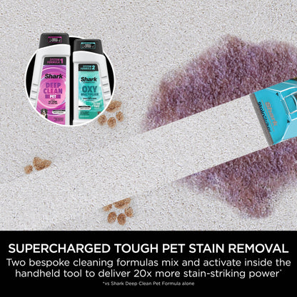 Shark CarpetXpert Carpet Cleaner with Built-In Stain Striker - Charcoal & Fuchsia - EX300UK