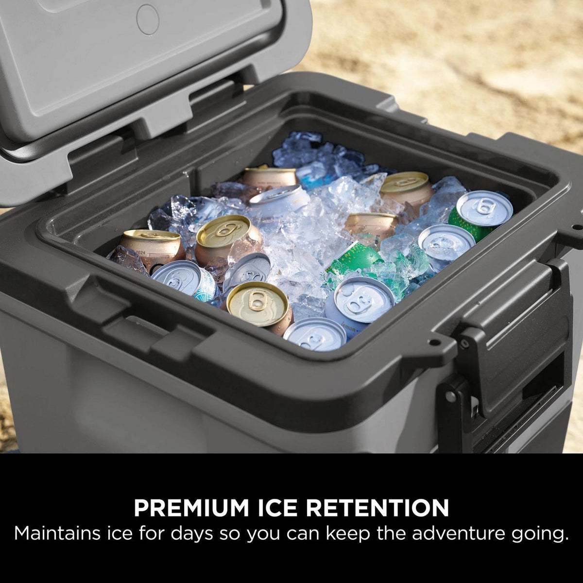 Ninja FrostVault 28L Wheeled Cooler with Dry Zone - Slate Grey - FB230UKGY