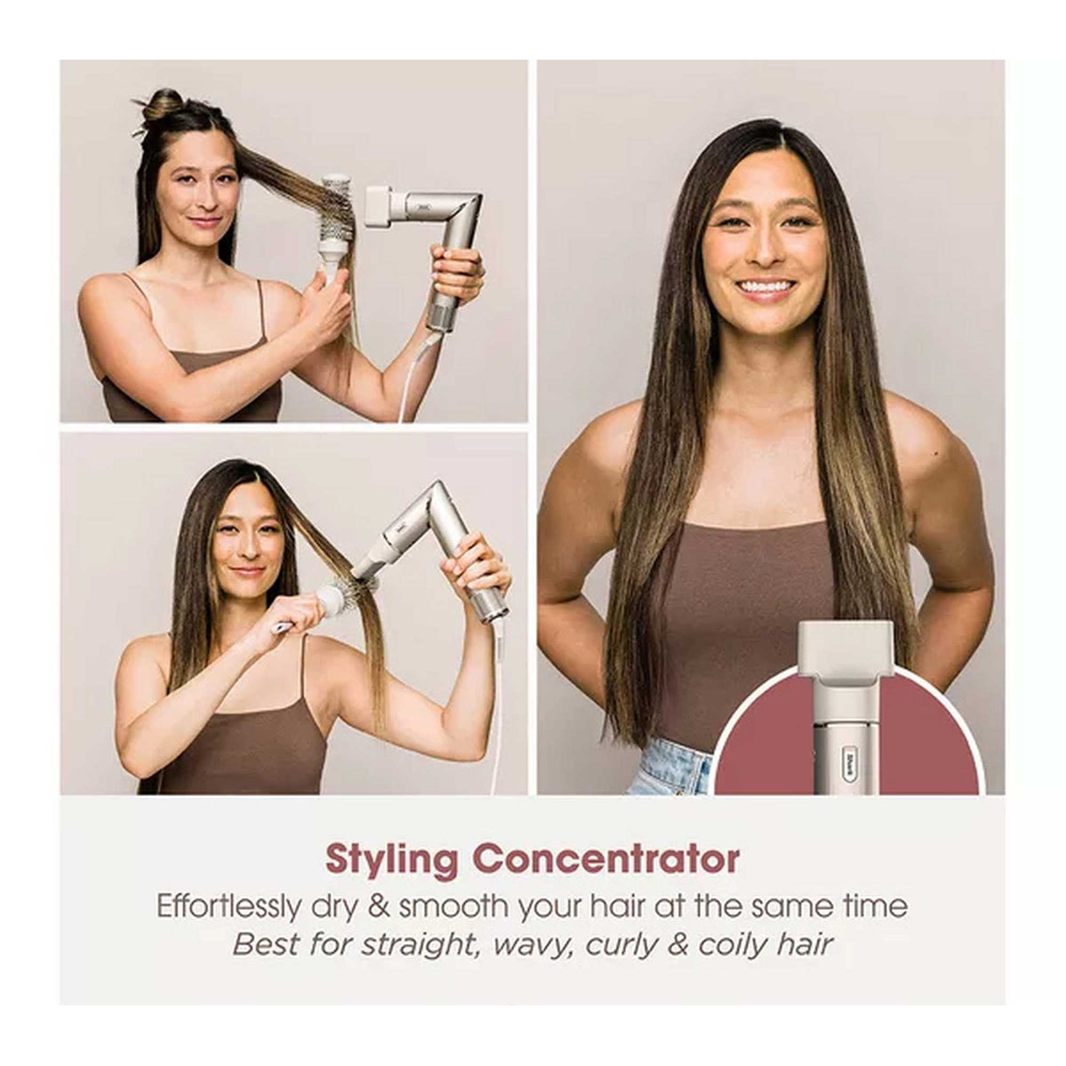 Shark FlexStyle 5-in-1 Air Styler & Hair Dryer with Storage Case – Stone | HD446SLUK