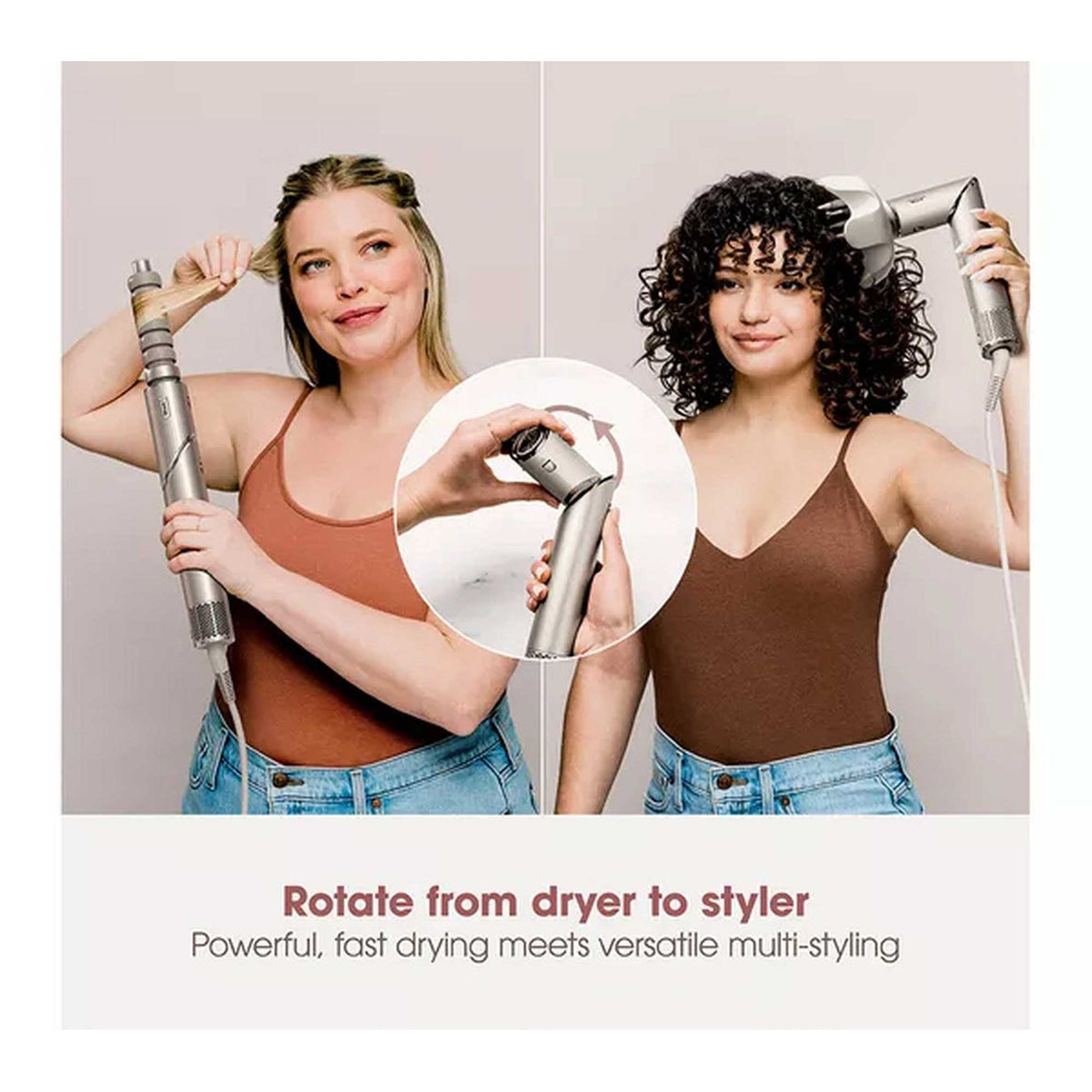 Shark FlexStyle 5-in-1 Air Styler & Hair Dryer with Storage Case – Stone | HD446SLUK