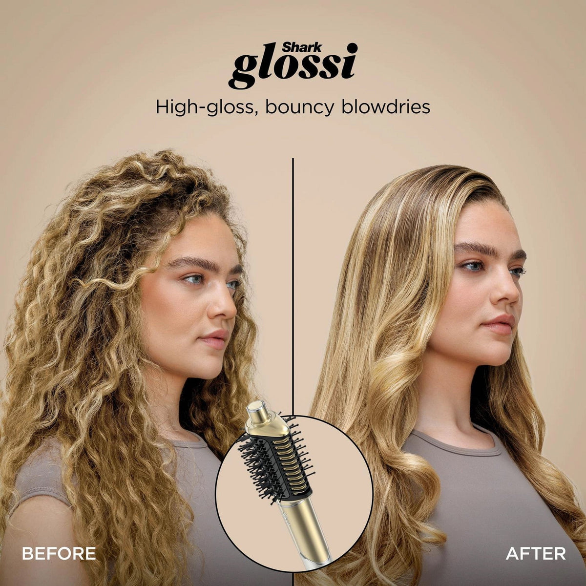 Shark Glam Ceramic Air Styling and Drying System - French Gold - HD6041SUK