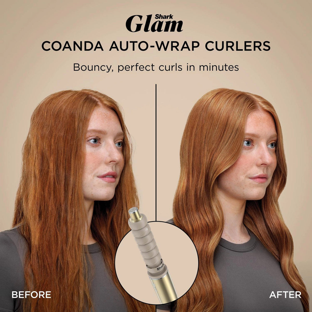 Shark Glam Ceramic Air Styling and Drying System - French Gold - HD6041SUK