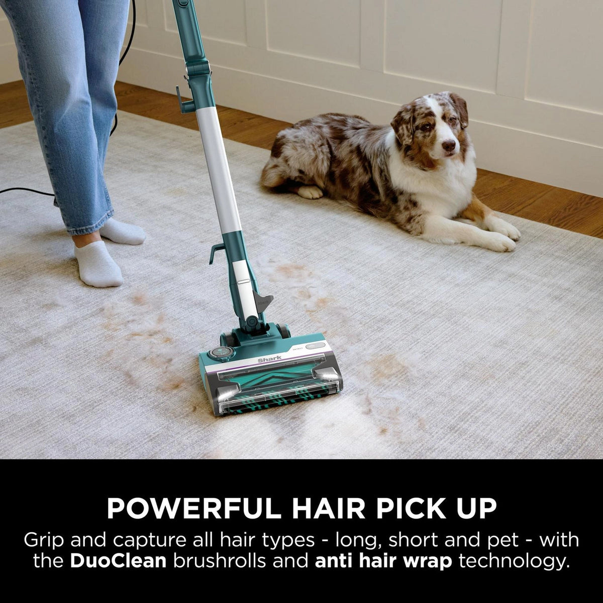 Shark PowerDetect Corded Stick Vacuum Cleaner - Dark Teal - HZ4000UKT
