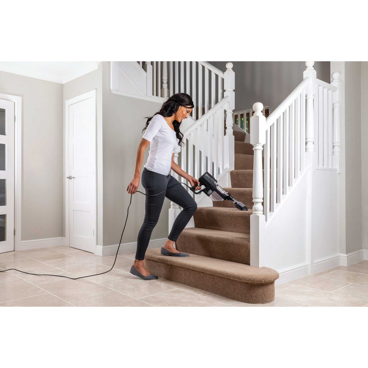 Shark Anti Hair Wrap Corded Stick Vacuum Cleaner with Flexology & TruePet – Rose Gold | HZ500UKT