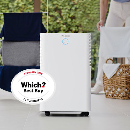 OmniDry 20L Quiet Low Energy Dehumidifier with Laundry Mode and Smart App Control