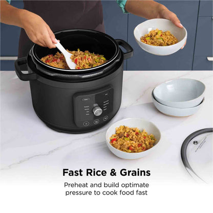 Ninja PC201UK HyperHeat 9-in-1 Pressure and Rice Cooker – Grey/Black