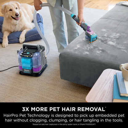 Shark StainStriker HairPro Pet Stain & Spot Cleaner – Dark Silver & Force Fuchsia | PX250UKT