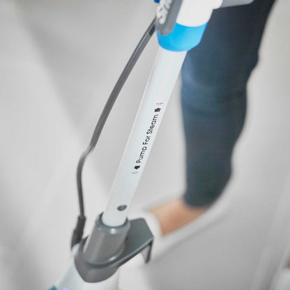Shark Klik n'Flip Manual Steam Pocket Mop – White & Blue | S6001UK