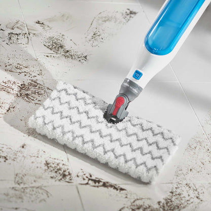 Shark Klik n'Flip Manual Steam Pocket Mop – White & Blue | S6001UK