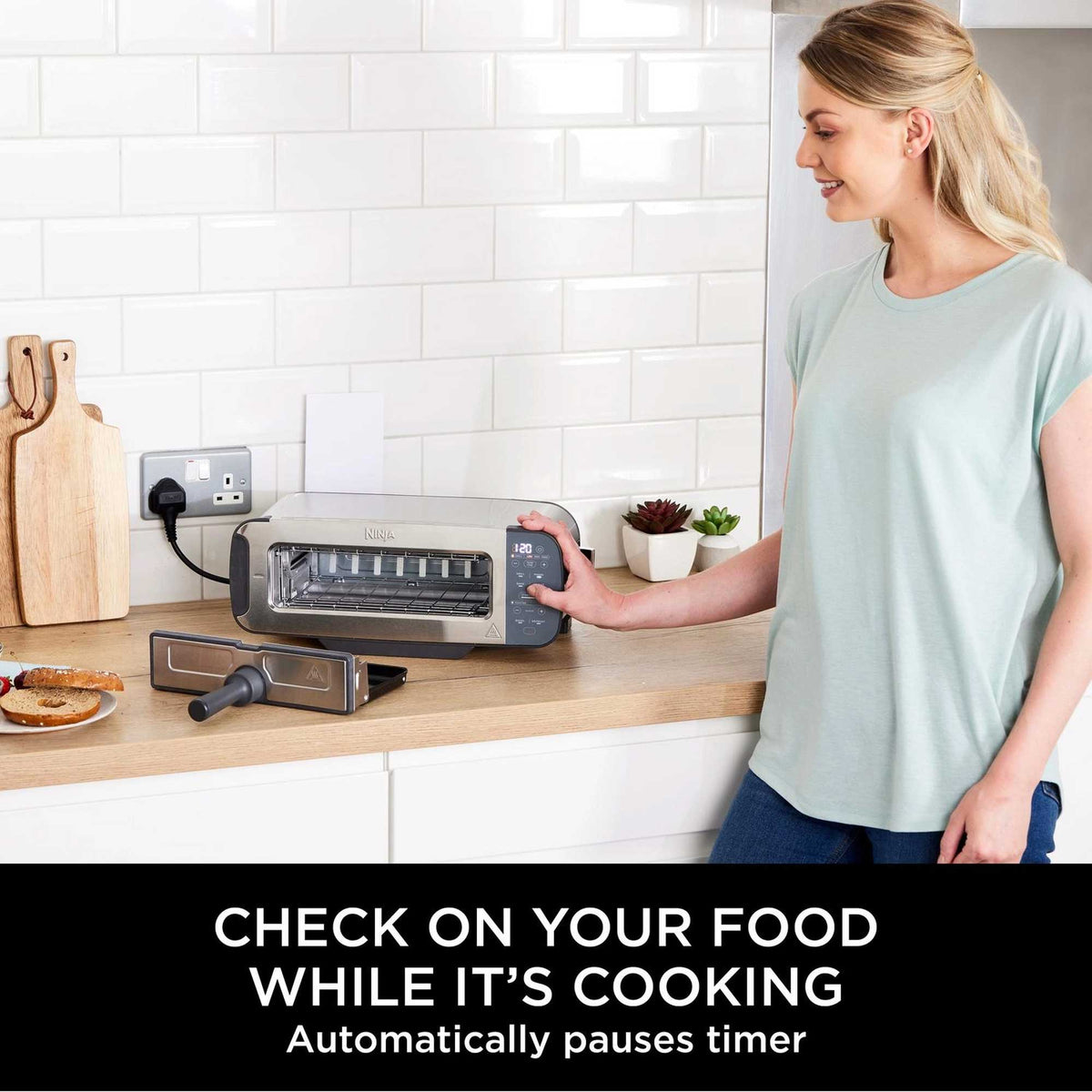 Ninja Foodi 3-in-1 Toaster, Grill & Panini Press – Stainless Steel | ST202UK