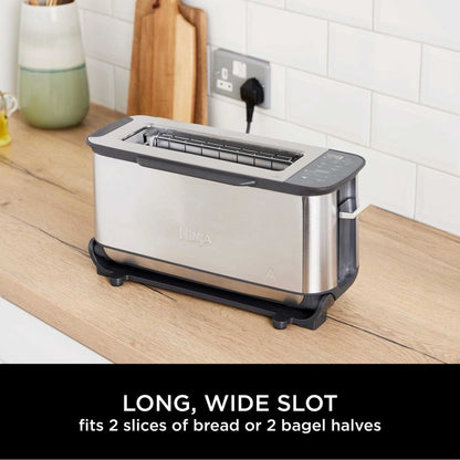 Ninja Foodi 3-in-1 Toaster, Grill & Panini Press – Stainless Steel | ST202UK