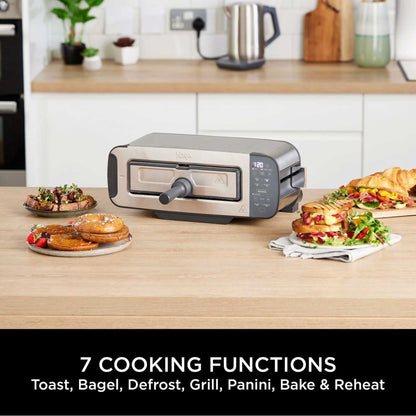Ninja Foodi 3-in-1 Toaster, Grill & Panini Press – Stainless Steel | ST202UK