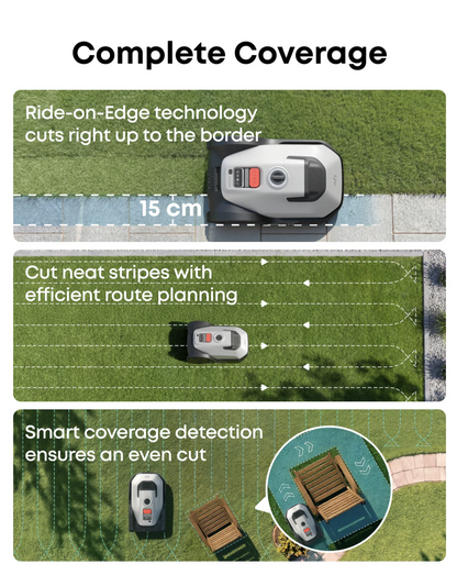 Eufy C15 Robot Lawn Mower Complete Coverage with Accurate Obstacle Avoidance - T280BVA1