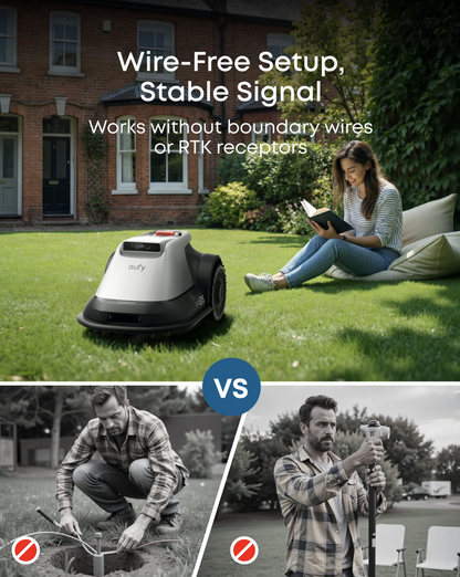 Eufy E15 Robot Cordless Lawn Mower with Accurate Obstacle Avoidance - T28802A2