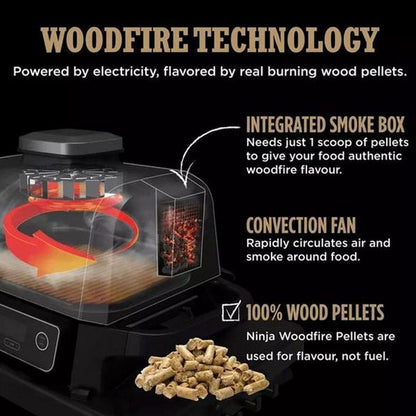 Ninja Woodfire Electric BBQ Grill and Smoker with Cover - OG703UK - Box Opened