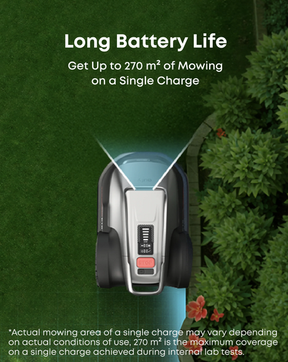 Eufy E15 Robot Cordless Lawn Mower with Accurate Obstacle Avoidance - T28802A2