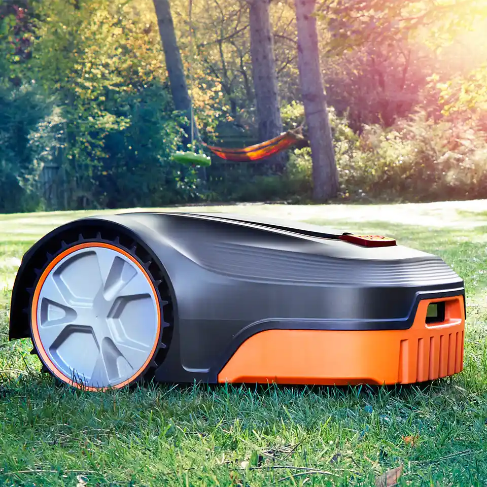 Robotic Lawn Mower Up to 800m² with Auto-Charging Station, Boundary Wire & Rain Sensor