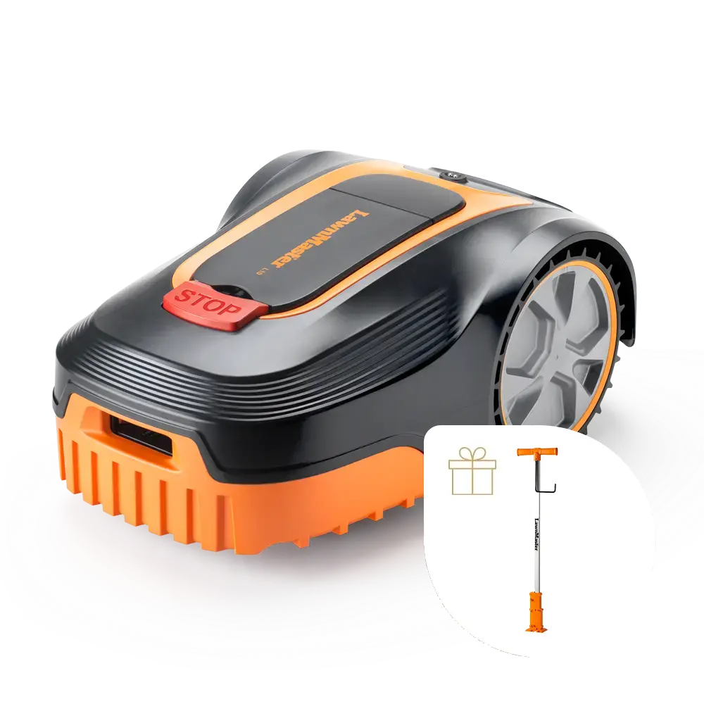 Robotic Lawn Mower Up to 800m² with Auto-Charging Station, Boundary Wire & Rain Sensor