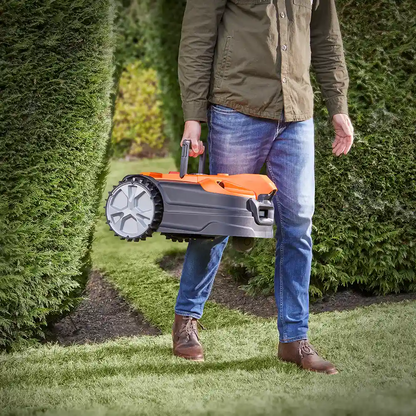 Wire-Free Robotic Lawn Mower Up to 800m² with Optical Vision Navigation & Auto-Charging Dock