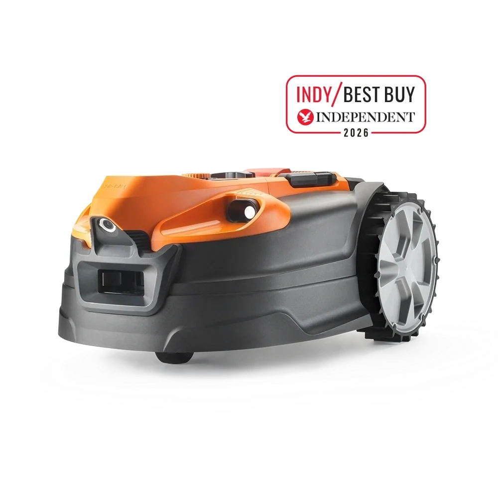 Wire-Free Robotic Lawn Mower Up to 800m² with Optical Vision Navigation & Auto-Charging Dock