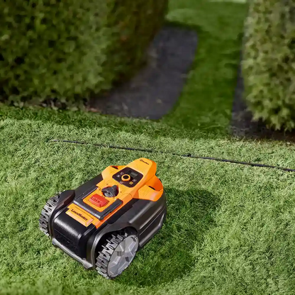 Wire-Free Robotic Lawn Mower Up to 800m² with Optical Vision Navigation & Auto-Charging Dock
