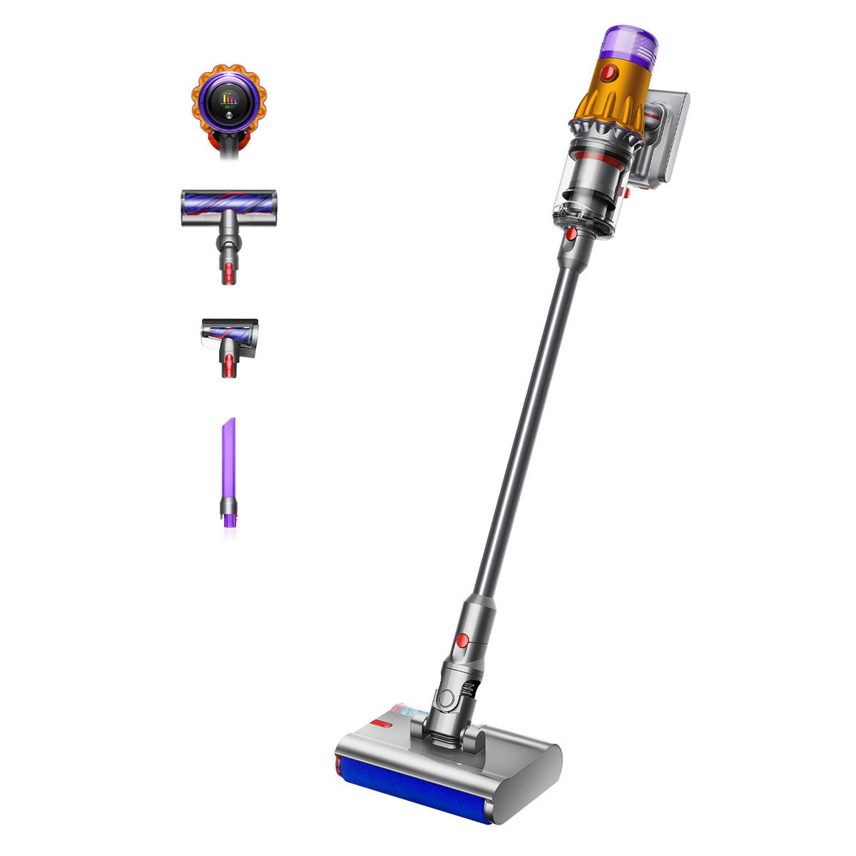 Dyson V12 Detect Slim Submarine Cordless Vacuum – Yellow / Nickel – V12DETECTSUB